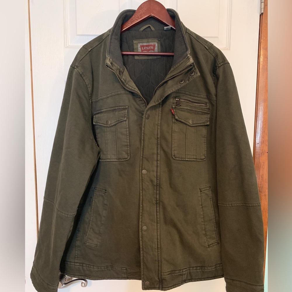 Levi’s Men’s Green Canvas Jacket Gem